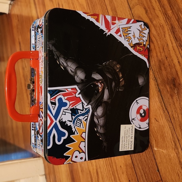 Superman/Batman comic lunch tin in great condition - Picture 4 of 6